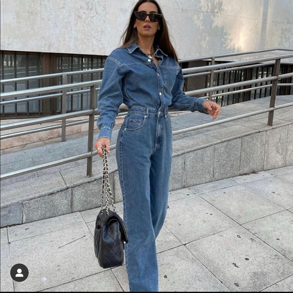 last! NWT LONG DENIM JUMPSUIT 8197/279 - Picture 2 of 8